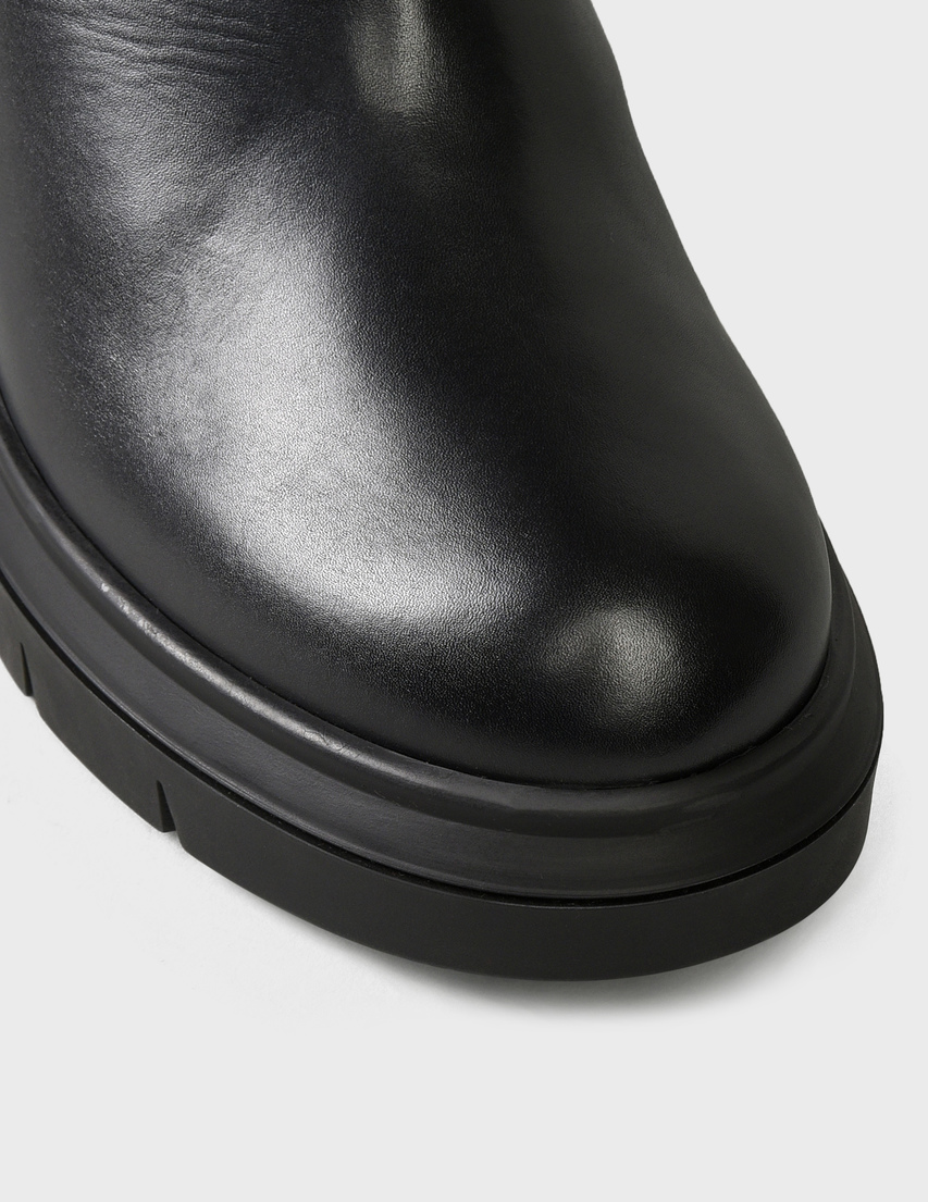 женские черные кожаные Сапоги Stuart Weitzman SW-AW21-NORAH-TALL-S6103-black - фото-5