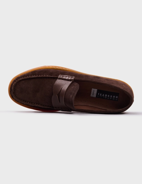 коричневые мужские Лоферы Fratelli Rossetti 28176-brown 21785 грн