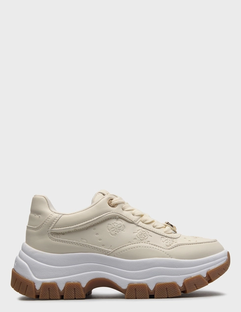 женские бежевые  Кроссовки Guess FLFBRTPEL12_beige - фото-5