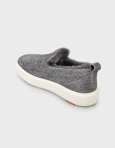женские серые Слипоны Santoni Sant-AW21-WBCD60894BARPHLYG40-gray - фото-2