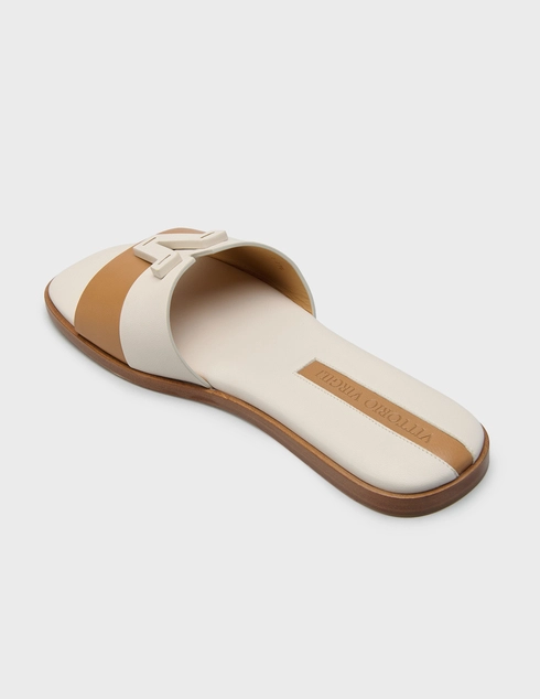 женские бежевые Шлепанцы Vittorio Virgili 604703_beige - фото-2