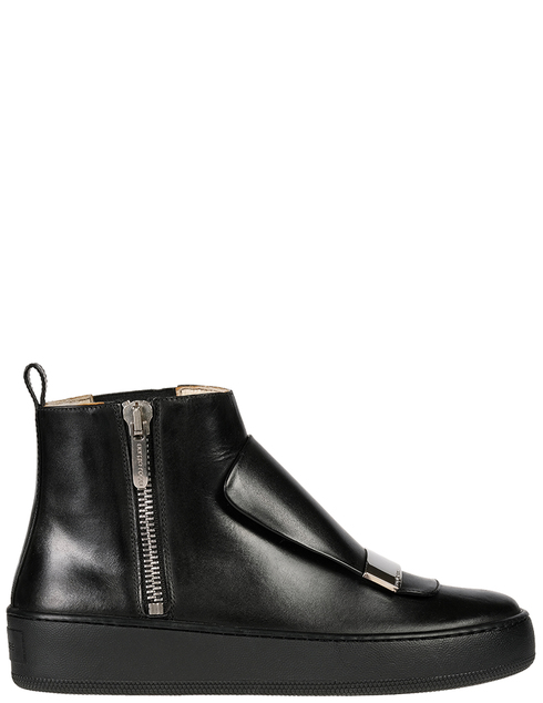 женские черные кожаные Ботинки Sergio Rossi SA82050-MMV117-1033-400_black - фото-5