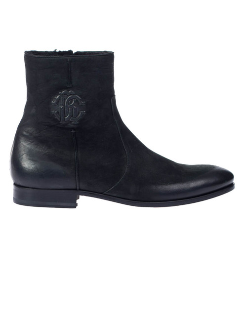 мужские черные Ботинки Roberto Cavalli 6450_black - фото-2