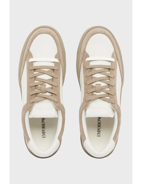 мужские бежевые Кеды Emporio Armani EMPORIO_ARMANI_11353 - фото-2