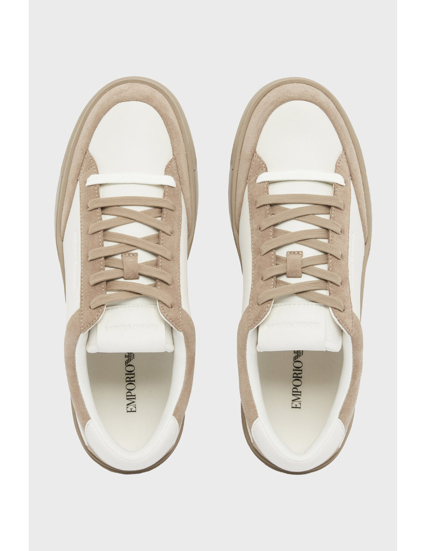 мужские бежевые Кеды Emporio Armani EMPORIO_ARMANI_11353 - фото-2
