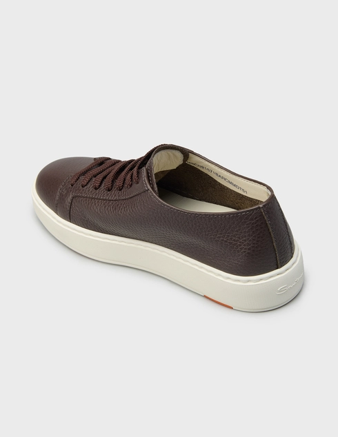мужские коричневые Кеды Santoni 21571_brown - фото-2