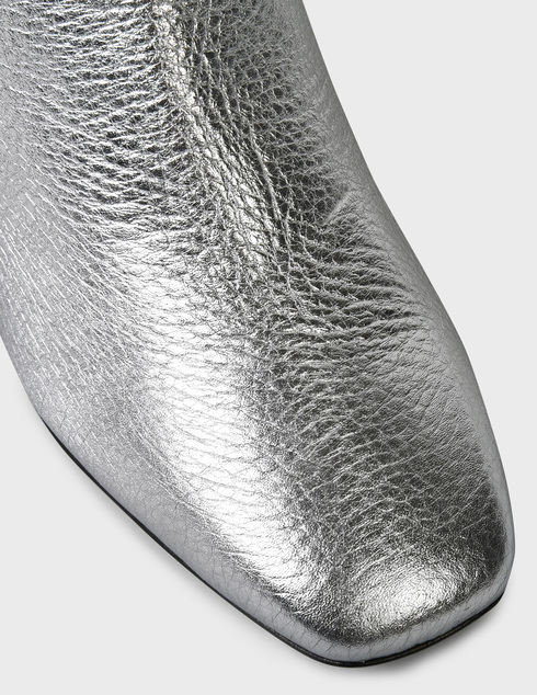 женские серебряные кожаные Ботильоны Marco Barbabella 1009-Flory-silver - фото-5