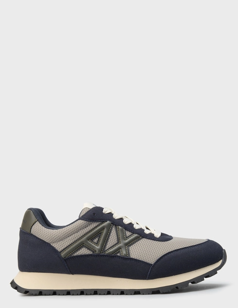 мужские синие текстильные Кроссовки Armani Exchange XM001960-AF19388-MZ256_blue - фото-5