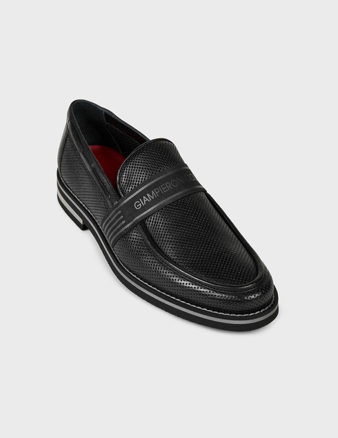 черные Лоферы Giampiero Nicola 38314-black