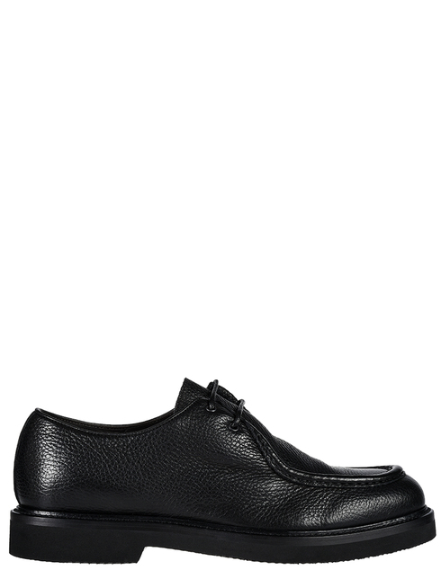 мужские черные кожаные Туфли Brecos S9141-BLACK - фото-5