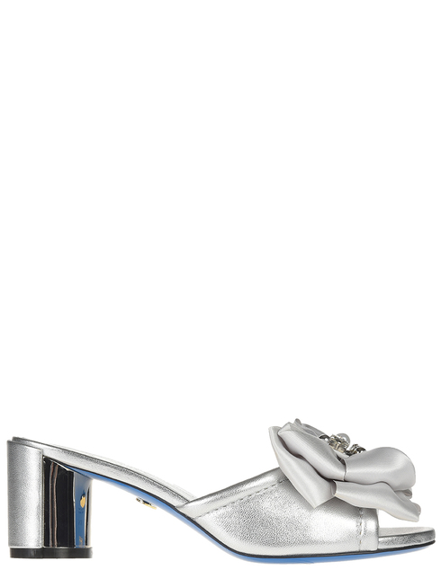 женские серебряные кожаные Мюли Loriblu 50072_silver - фото-5