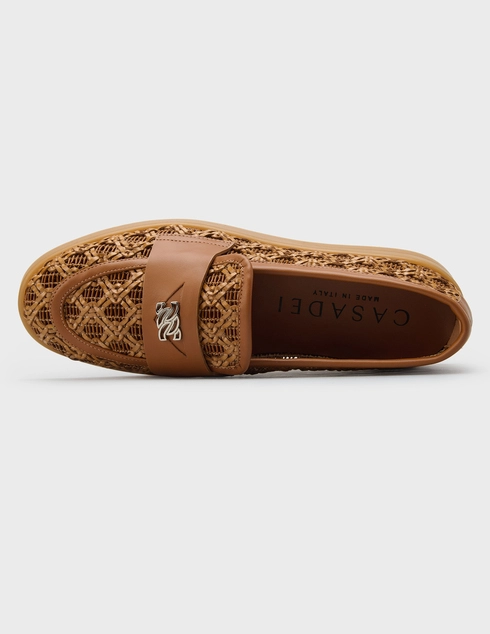 коричневые женские Лоферы Casadei 319_brown 31016 грн