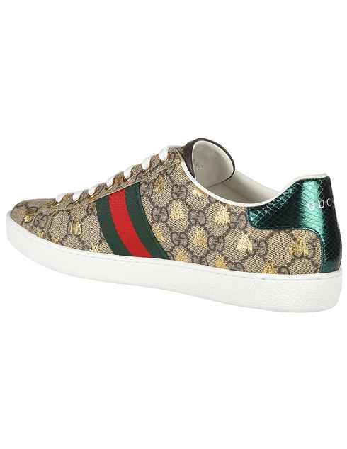 женские бежевые Кеды Gucci 5500519N0208465-19_beige - фото-2