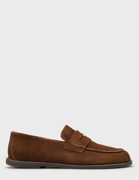 мужские коричневые замшевые Лоферы Keddo 867070-02-01_brown - фото-5