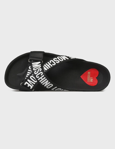 черные женские Шлепанцы Love Moschino 28143_black 4430 грн