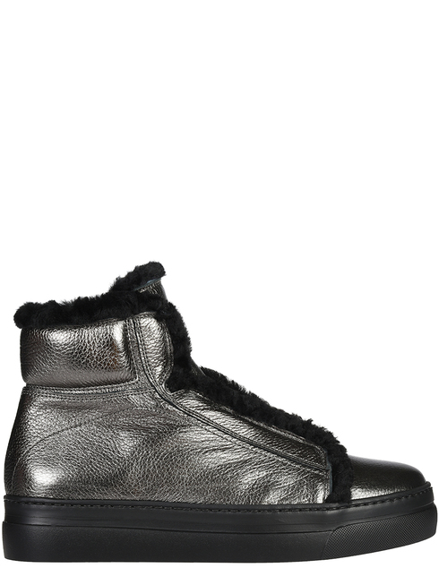 женские серебряные кожаные Ботинки Camerlengo 14860_silver - фото-5