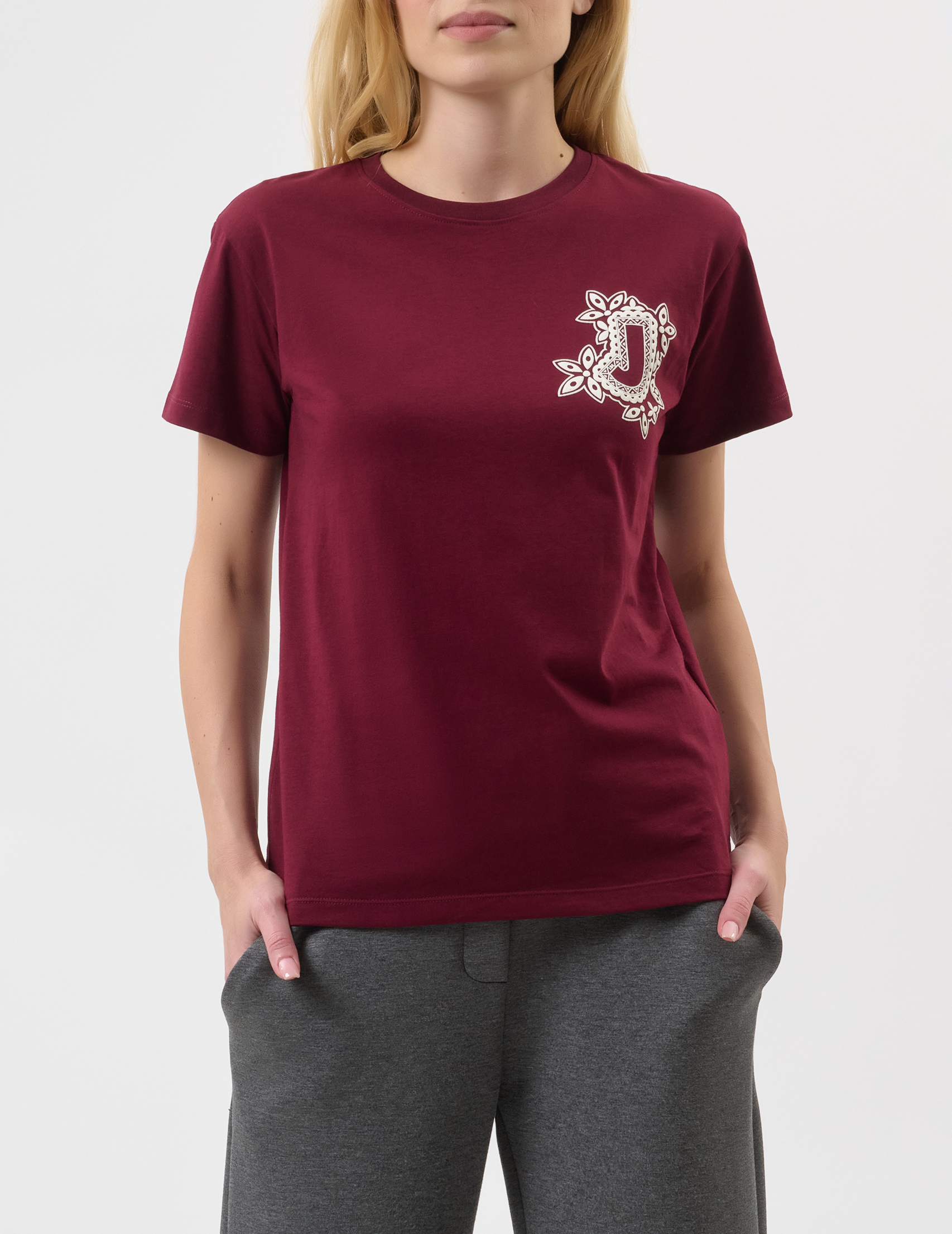 

Футболка, Бордовый