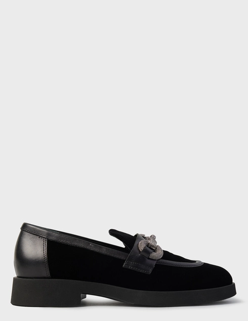 женские черные текстильные Лоферы Loriblu 5A6LSNER_black - фото-5