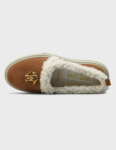 коричневые женские Слипоны Roberto Cavalli AGR-29612_brown 22956 грн