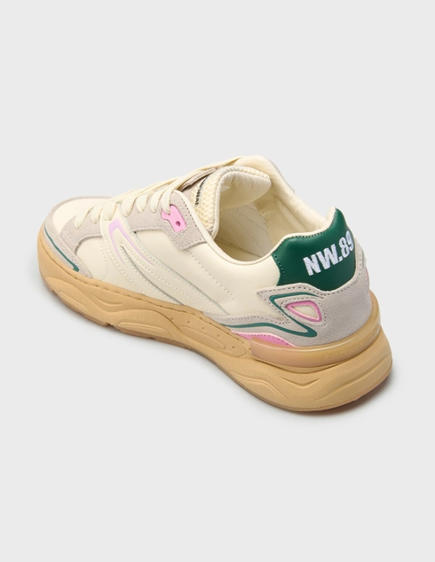 женские многоцветные Кеды Costume National 31209-panna-mix-logo_multi - фото-2