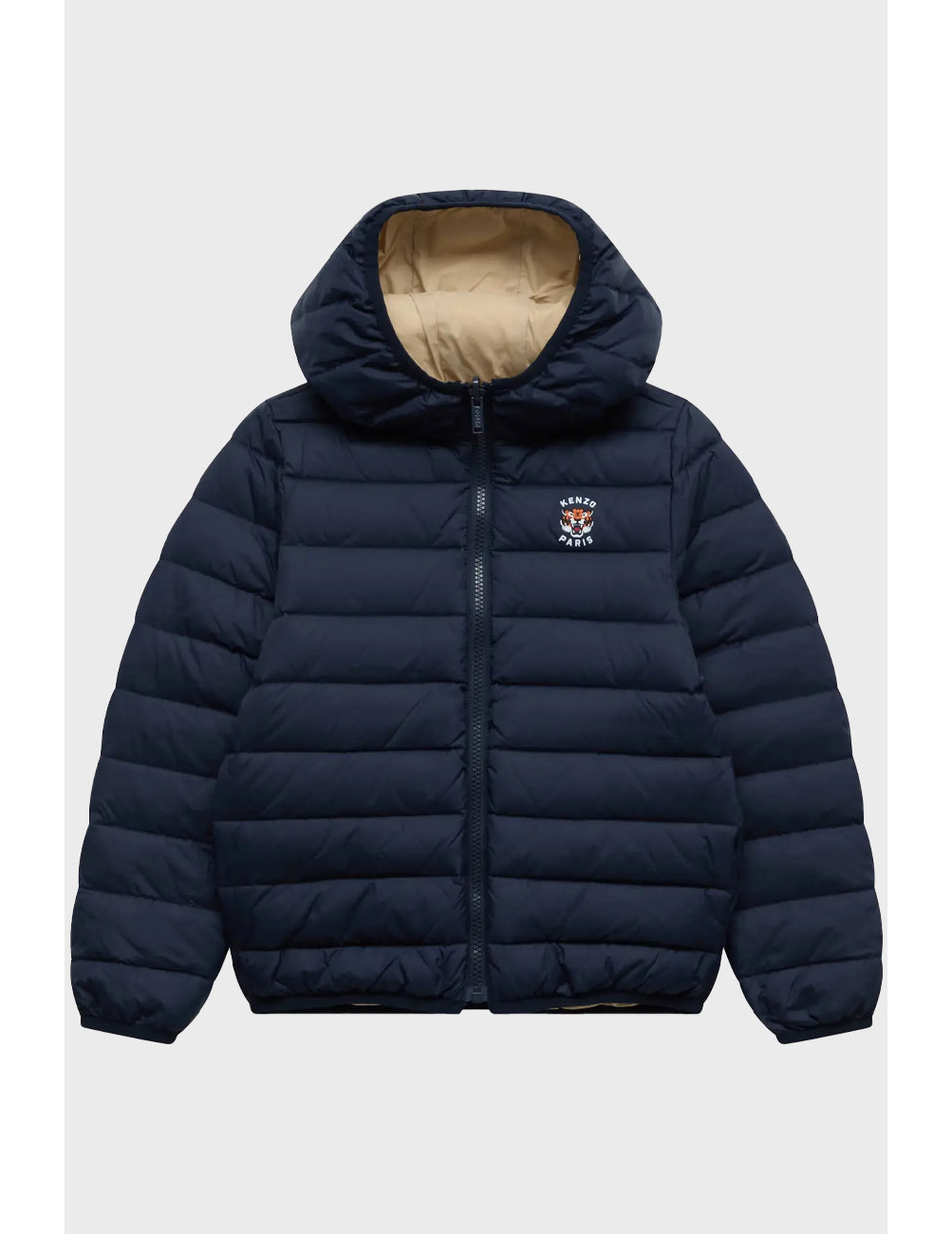 

Пуховик, Бежевый;синий