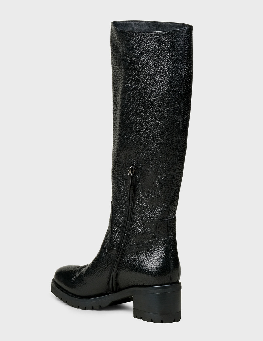 женские черные Сапоги Santoni Sant-WSDY57563SMOCNGDN01-black - фото-2