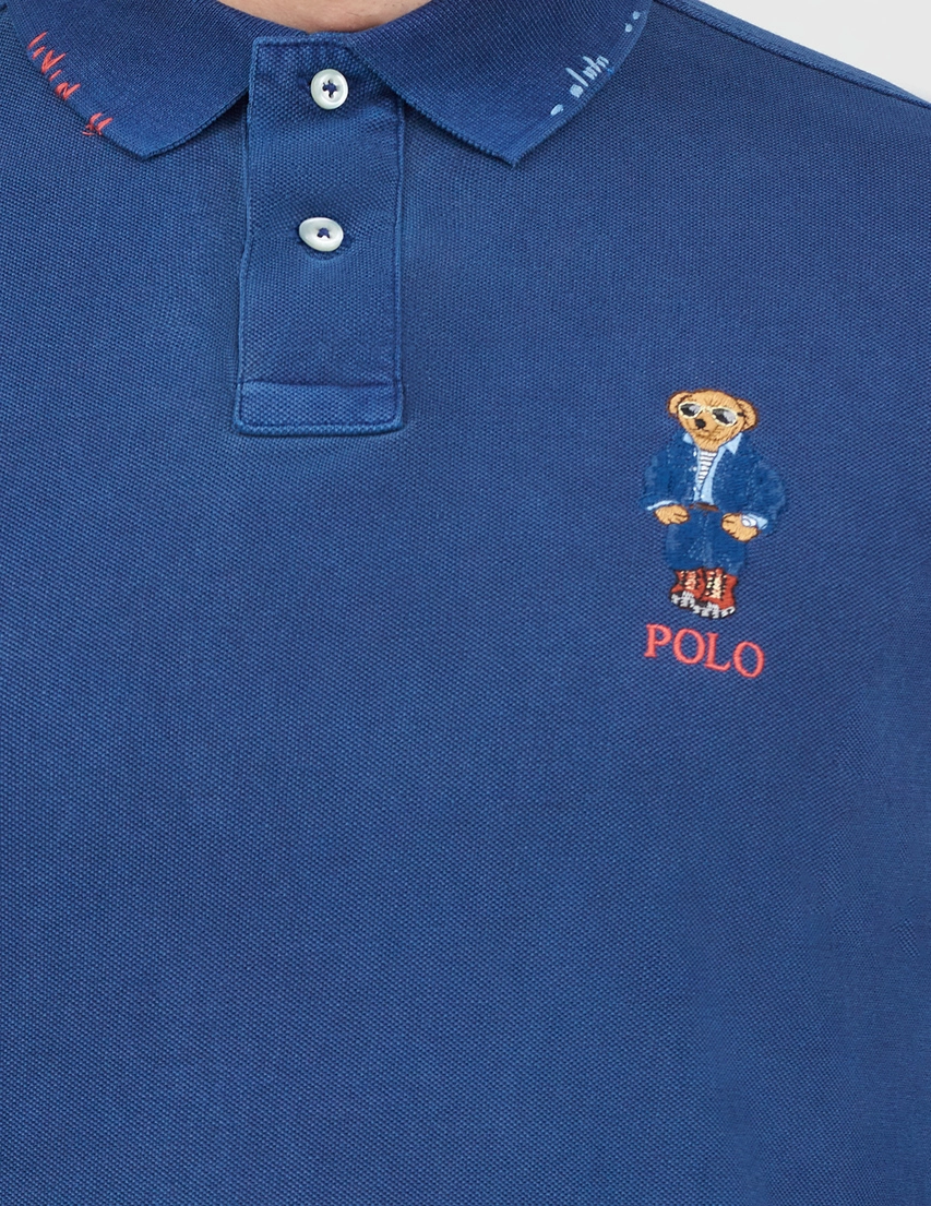 Поло Polo Ralph Lauren 710934708-013_blue_200467 (Темно-синій) в