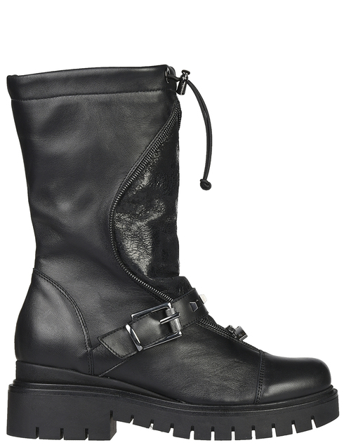 женские черные кожаные Ботинки L'Estrosa 834_black - фото-5