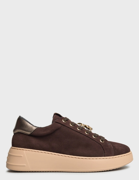 женские коричневые замшевые Кеды Stokton 226L-3-brown - фото-5