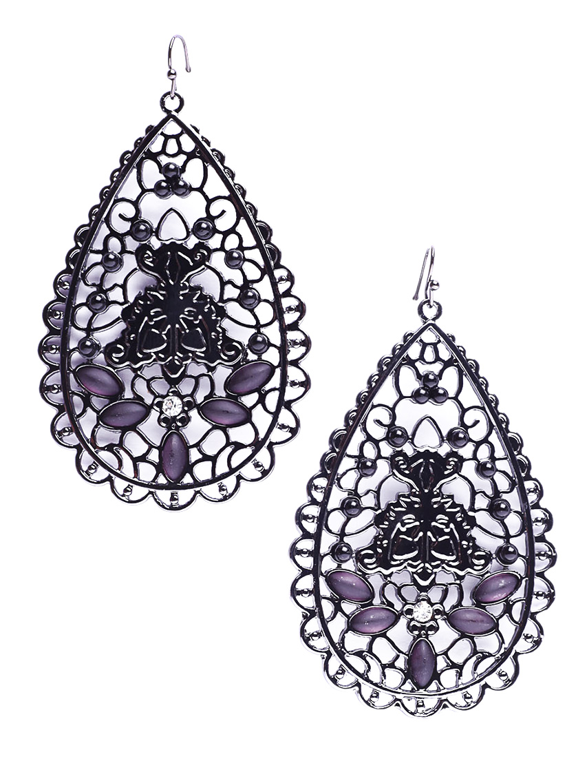 

Серьги, Черный