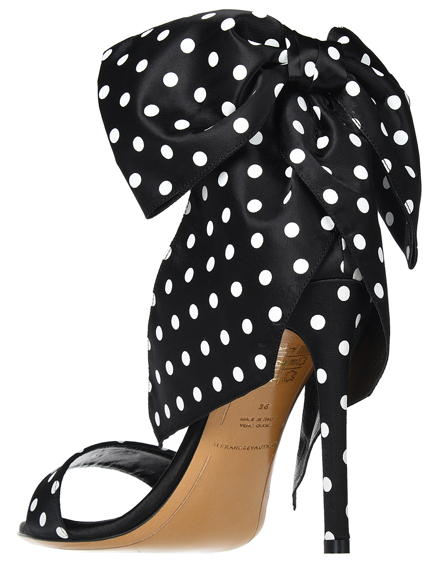 женские черные Босоножки Alexandre Vauthier 316-black - фото-2