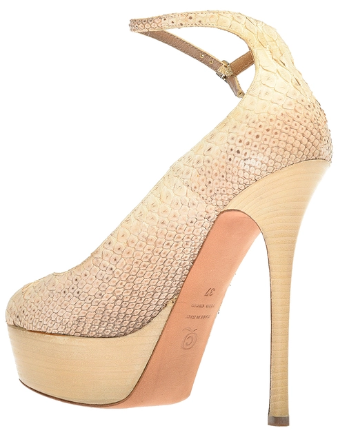 женские бежевые Босоножки Alexander Mcqueen 3863_beige - фото-2