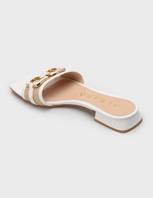 женские белые Шлепанцы Albano 5547-NL_white - фото-2