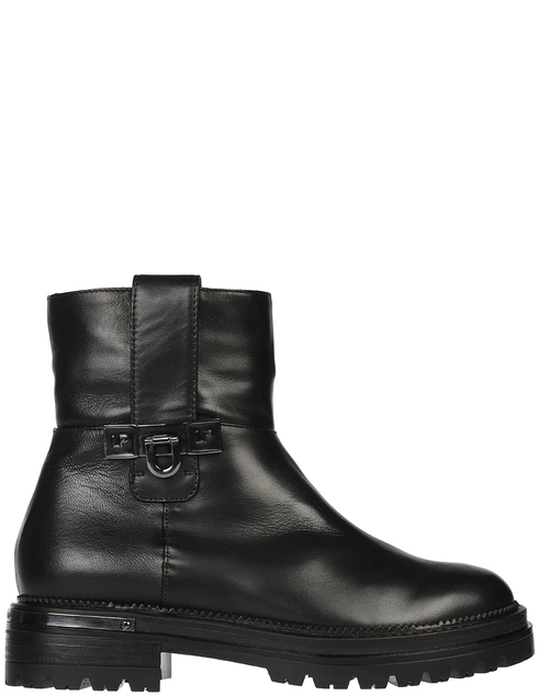 женские черные кожаные Ботинки Loretta Pettinari 5621_black - фото-5