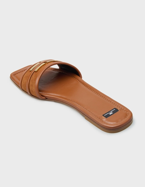 женские коричневые Шлепанцы Elisabetta Franchi SA-72L-61E2-V440-027 - фото-2