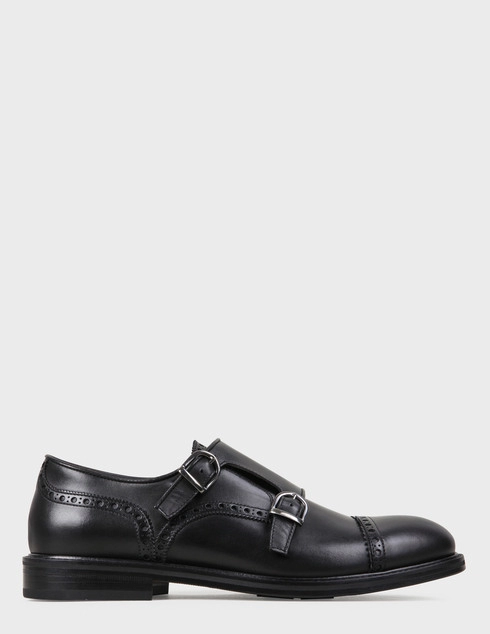 мужские черные кожаные Монки Roberto Morelli 4240-black - фото-5