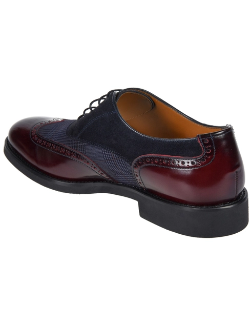 мужские бордовые Оксфорды Stemar 228414-bordo - фото-2