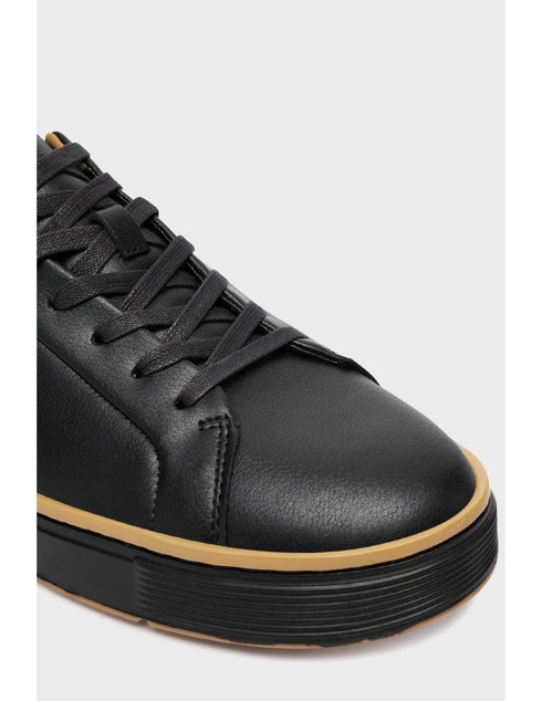 мужские черные кожаные Кеды Emporio Armani EMPORIO_ARMANI_11029 - фото-5