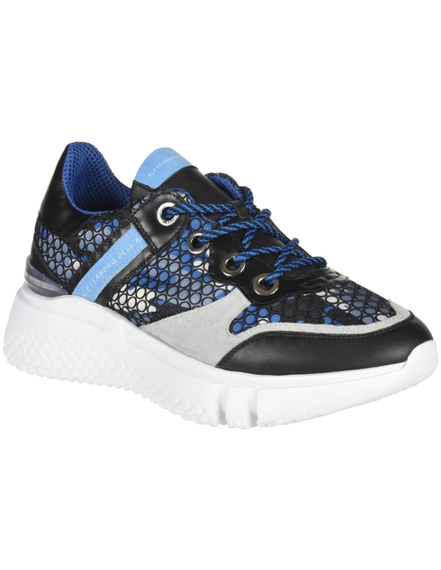 синие Кроссовки Alessandro Dell'Acqua 7900-blu-mix_blue