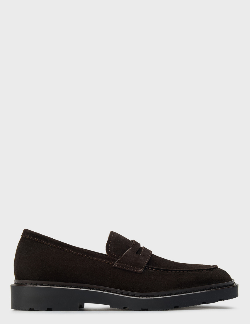 мужские коричневые замшевые Лоферы Fratelli Rossetti 47209_brown - фото-5
