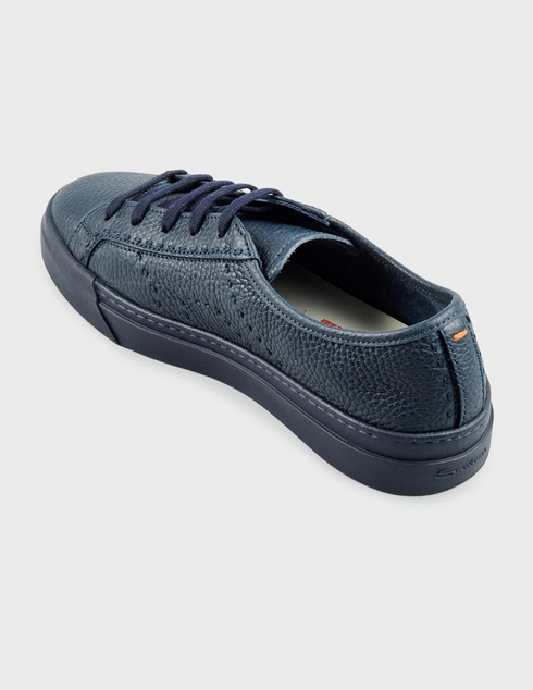 мужские синие Кеды Santoni 22063_blue - фото-2