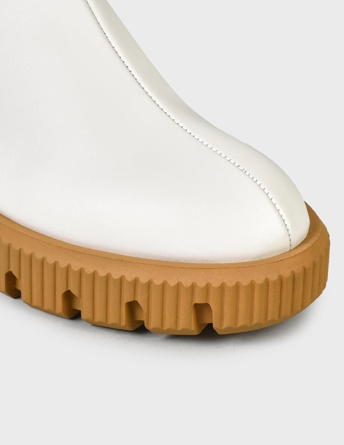 женские белые кожаные Ботинки Baldinini D2B620VIGE9002 - фото-5