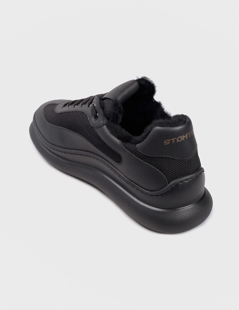 мужские черные Кроссовки Stokton AGR-313-K-R_black - фото-2