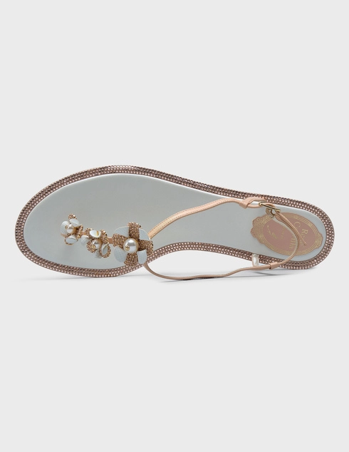 бежевые женские Сандалии Rene Caovilla 02_beige 41055 грн