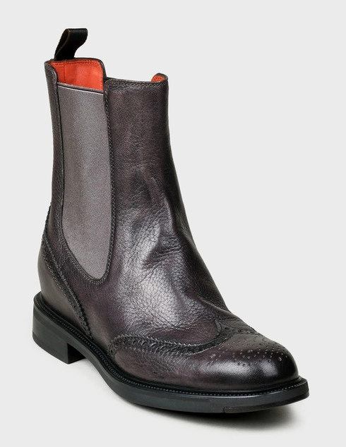 серые Полусапоги Santoni Sant-WTKW57572SMOCEVHG68-gray