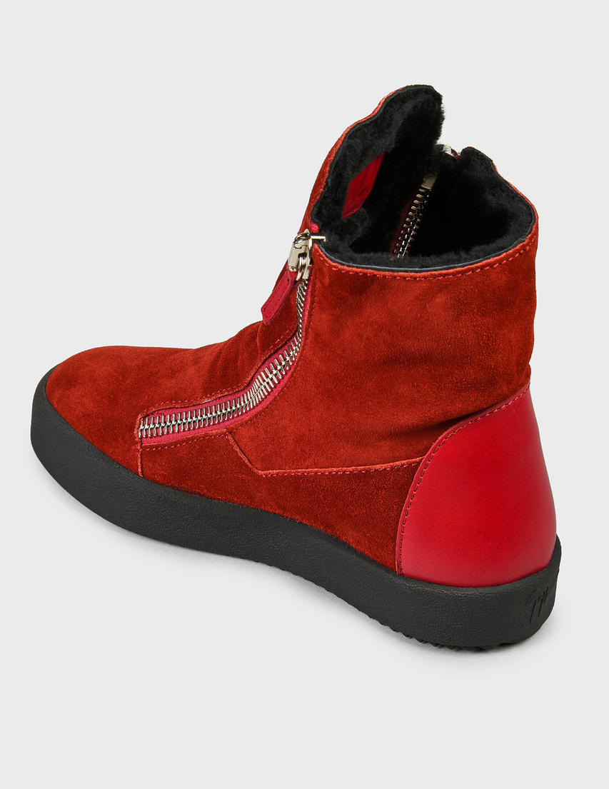 женские бордовые Ботинки Giuseppe Zanotti 70041-013-bordo - фото-2