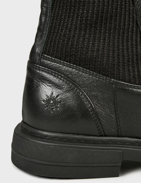женские черные кожаные Ботинки Massimo Granieri 01F-black - фото-5