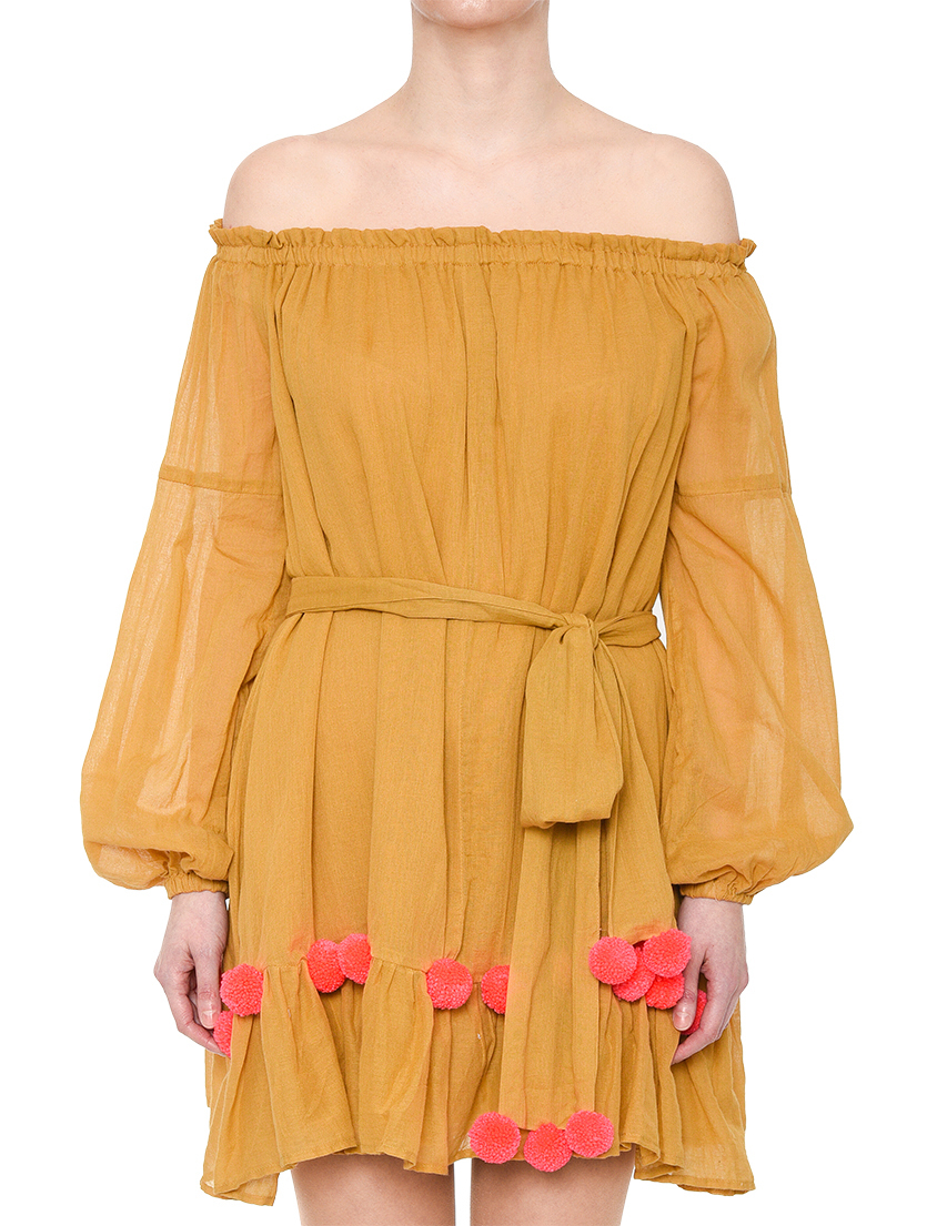 Sundress S18013-dark-sand-neon-coral_yellow фото-2