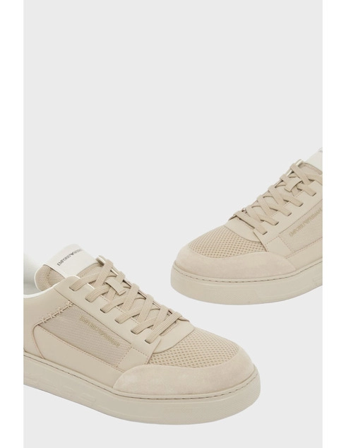 бежевые Кеды Emporio Armani EMPORIO_ARMANI_11249 размер - 44; 41; 45; 43; 42; 46