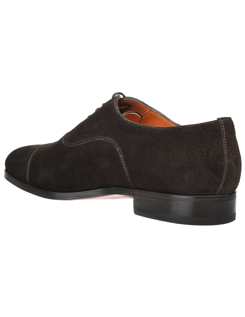 мужские коричневые Оксфорды Santoni S14285-50_bXown - фото-2